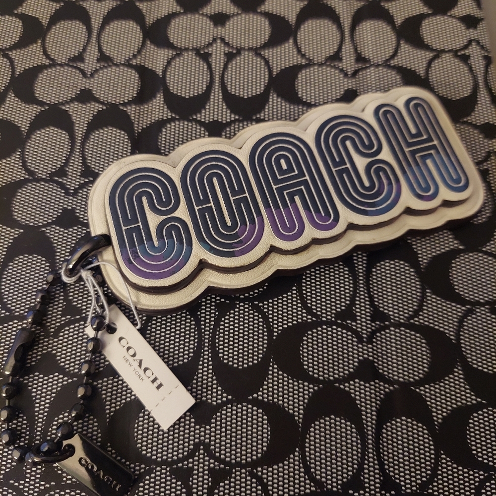 Coach Luggage Tag